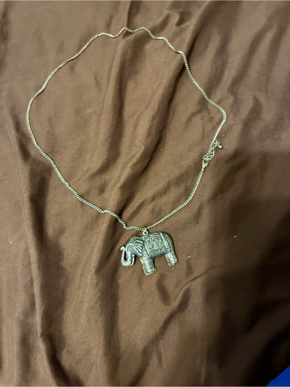 Silver Elephant Pendant Necklace - Women's Jewelry